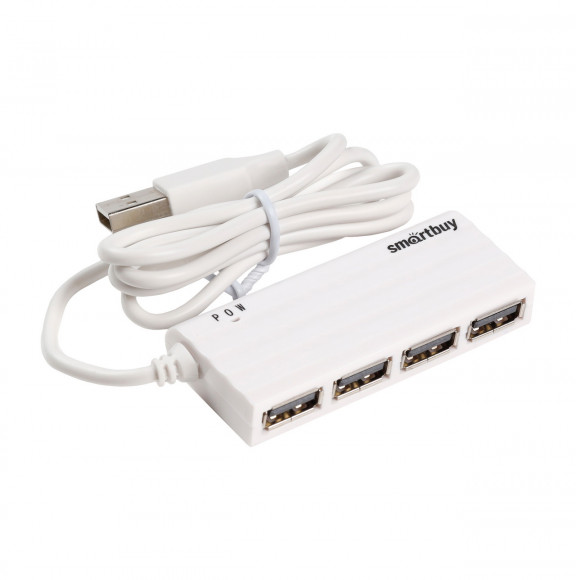 USB-HUB Smartbuy 4 порта белый (SBHA-6810-W)