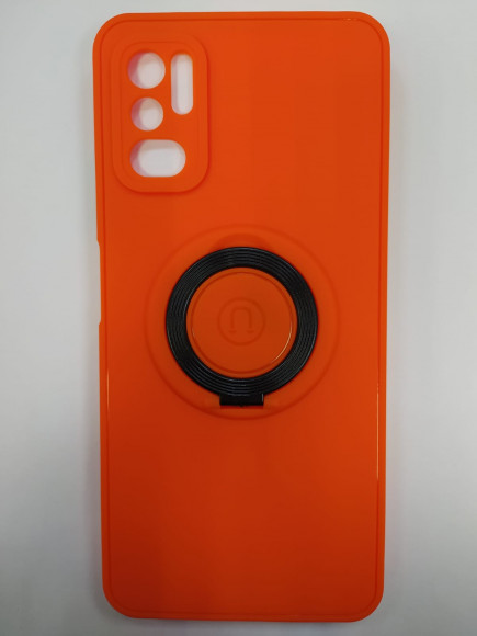 Накладка для Xiaomi Pocophone M3 Pro силиконовая противоударная с кольцом цветные в ассортименте