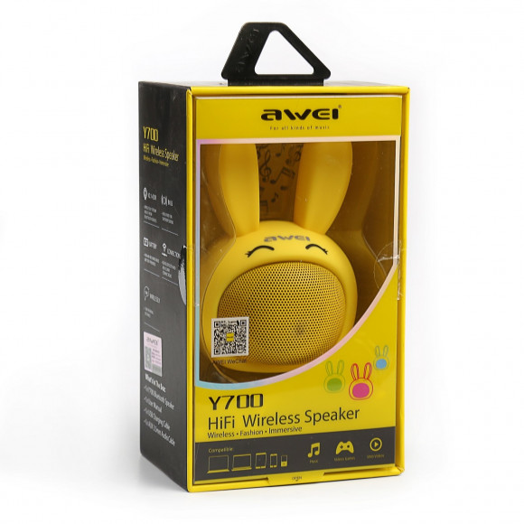 Bluetooth колонка Awei Y700 V2.1 жёлтый
