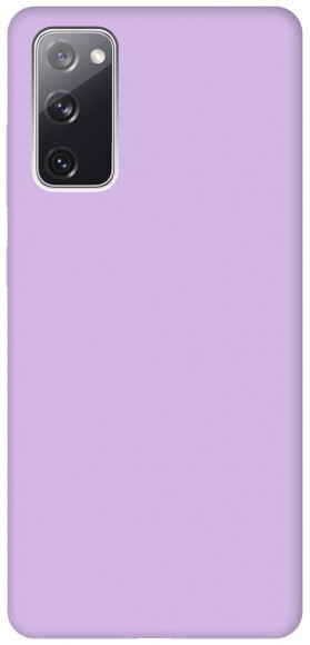 Накладка для Samsung Galaxy S20FE Silicone cover без логотипа лаванда