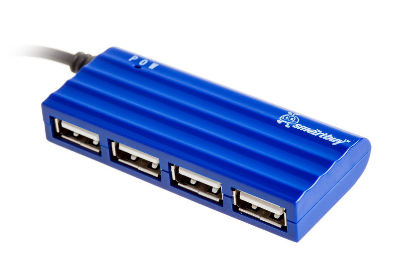 USB-HUB Smartbuy 4 порта голубой (SBHA-6810-B)