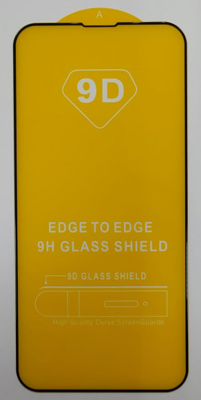 Защитное стекло для iPhone 13 mini 5.4" 9D чёрное