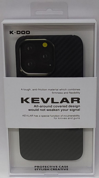 Накладка для iPhone 13 Pro K-Doo Kevlar пластик черная