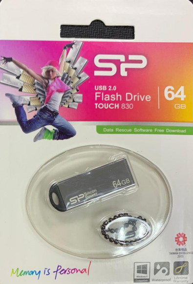 USB флеш накопитель Silicon Power 64GB Touch 830 Silver