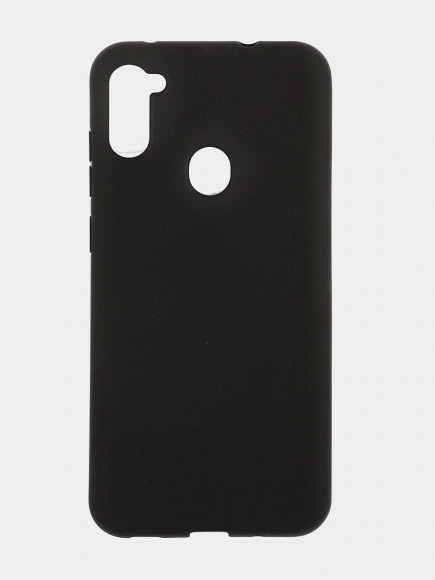 Чехол-накладка для Samsung Galaxy A11 силикон матовый чёрный