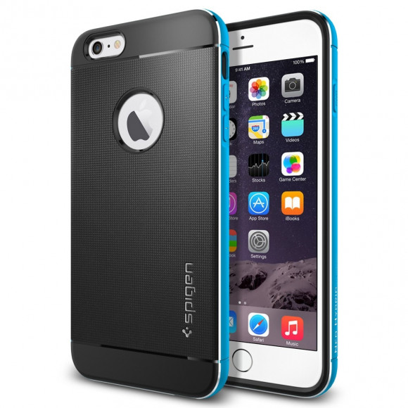 Чехол Spigen для iPhone 6s 5.5" Neo Hybrid Metal, голубой (SGP11072)