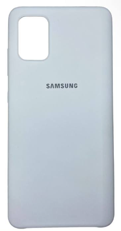 Накладка для Samsung Galaxy A51 Silicone cover белая