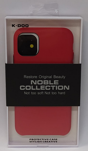 Накладка для iPhone 11 K-Doo Noble кожаная красная