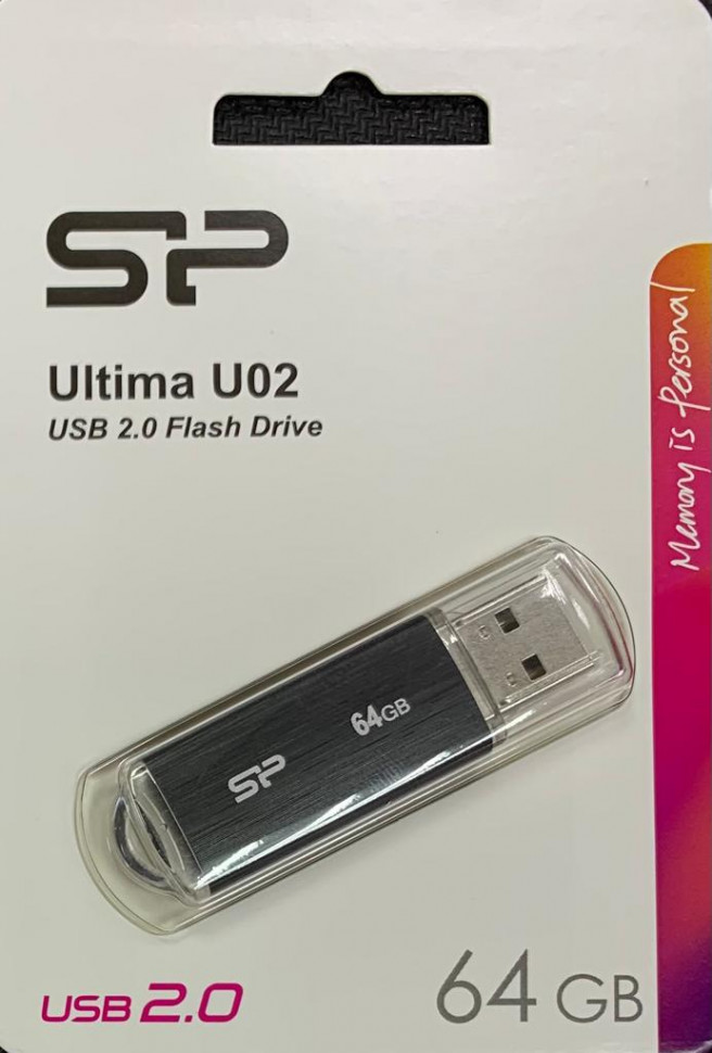 UFD Silicon Power 64GB Ultima U02 Black