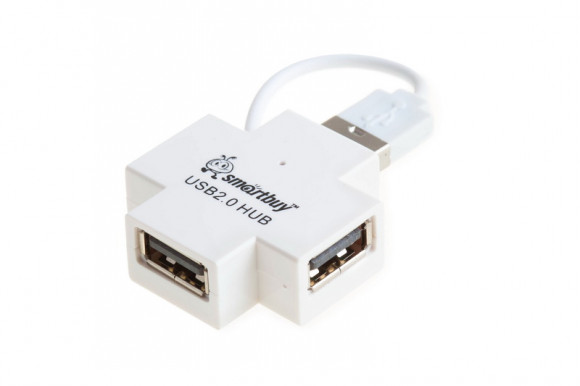 USB-HUB Smartbuy 4 порта белый (SBHA-6900-W)