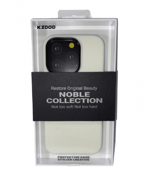 Накладка для iPhone 14 Pro K-Doo Noble кожаная белая