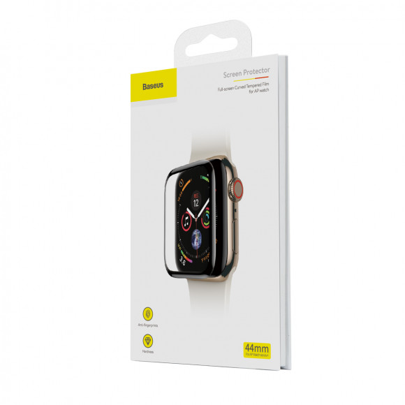 Защитное стекло Baseus 3D для Apple Watch "44" (SGAPWA4-H01) черное