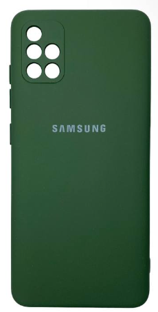 Накладка для Samsung Galaxy A51 Silicone cover зеленая