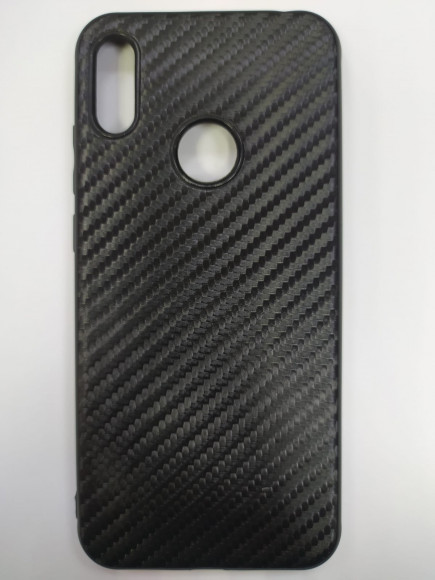 Накладка для Huawei Y6 (2019) силикон карбон