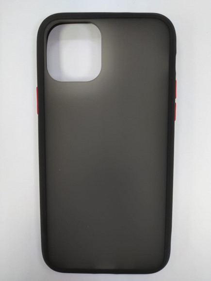Накладка для iPhone 11 Pro силикон матовая бока цветные черные