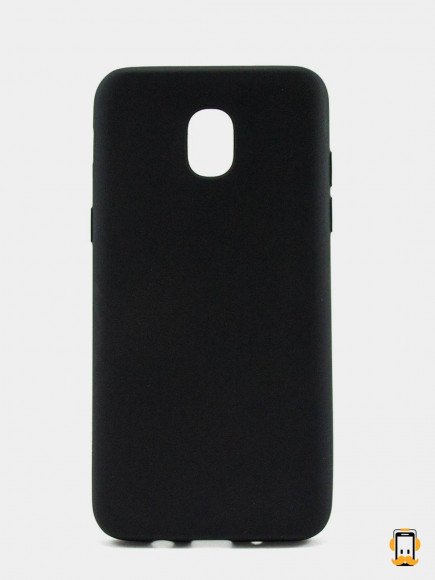Чехол-накладка для Samsung Galaxy J7 (2018) силикон матовый чёрный