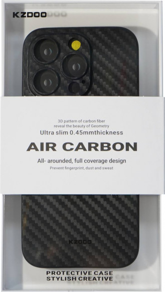 Чехол для iPhone 14 Pro 6.1" K-Doo Air Carbon пластик чёрная