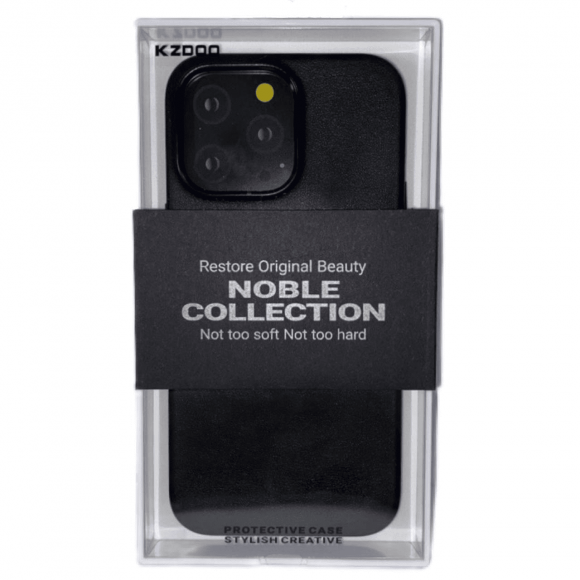 Накладка для iPhone 14 Pro K-Doo Noble кожаная черная