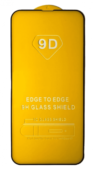 Защитное стекло для iPhone 14 Pro Max 6.7" 9D чёрное