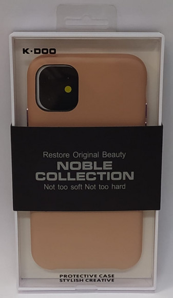 Накладка для iPhone 11 K-Doo Noble кожаная пудро