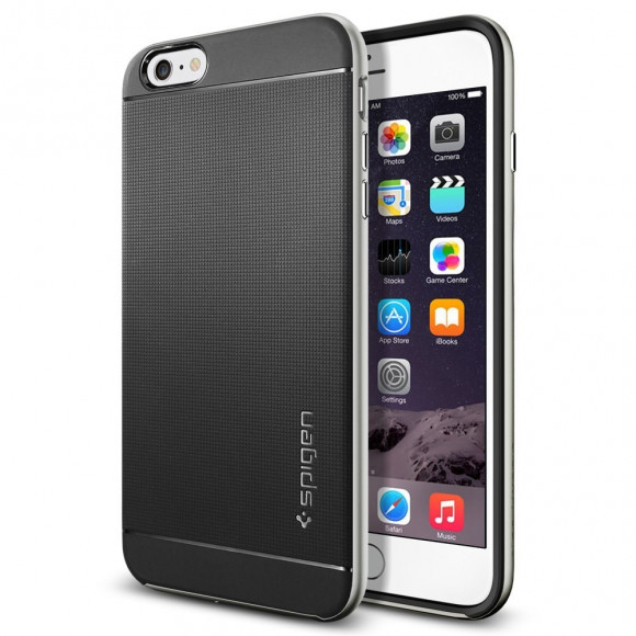 Чехол Spigen для iPhone 6s 5.5" Neo Hybrid Series, серебристый (SGP11066)