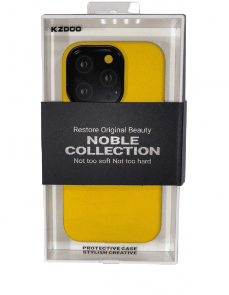 Накладка для iPhone 14 Pro K-Doo Noble кожаная желтая