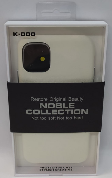 Накладка для iPhone 11 K-Doo Noble кожаная белая