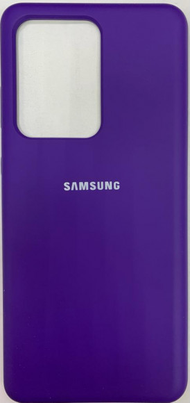 Накладка для Samsung Galaxy S20 Ultra Silicone cover фиолетовая
