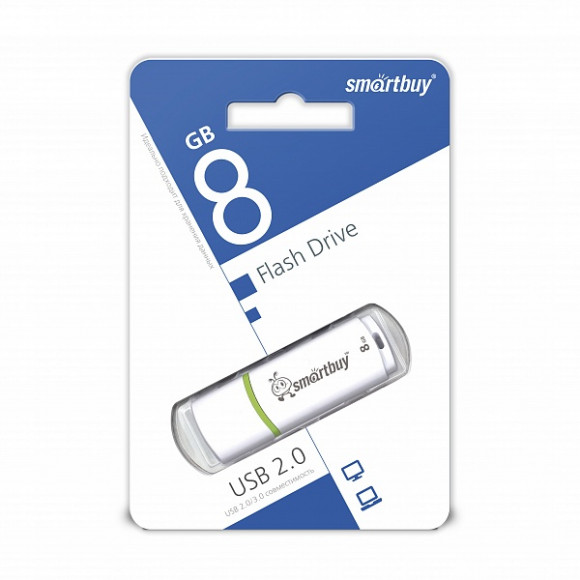 USB флеш накопитель Smartbuy 8GB Crown White (SB8GBCRW-W)