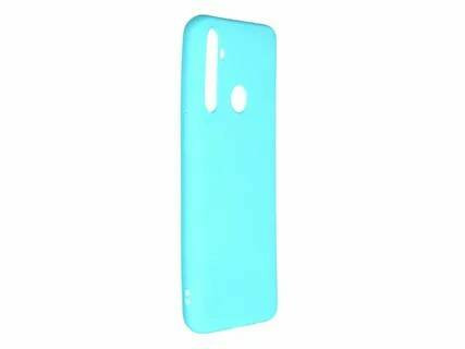 Накладка для Samsung Galaxy A21 Silicone cover голубая