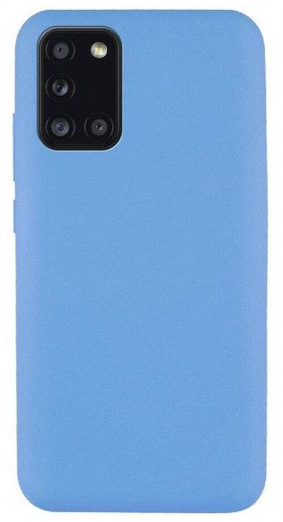 Накладка для Samsung Galaxy A41 Silicone cover голубая