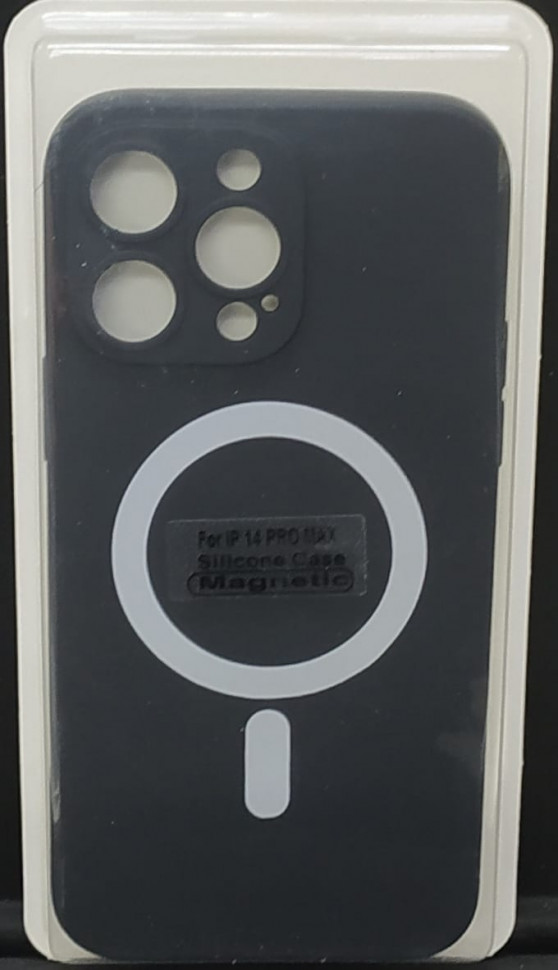 Накладка для iPhone 14 Pro Max 6.7" Magsafe силикон черная
