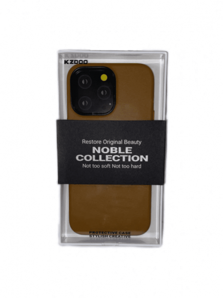 Накладка для iPhone 14 Pro Max K-Doo Noble кожаная коричневый