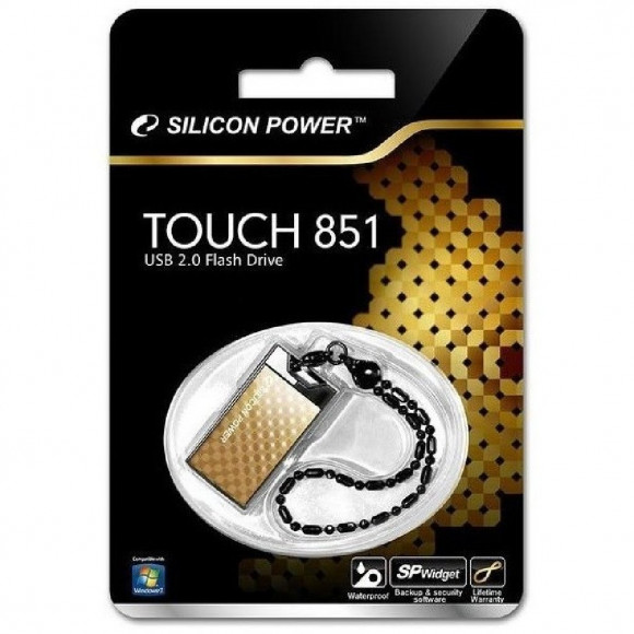 USB флеш накопитель Silicon Power 8GB Touch 850 Amber