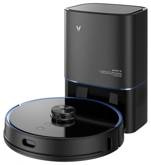 Робот-пылесос с базой самоочистки Xiaomi Viomi Vacuum Cleaner Alpha S9 (V-RVCLMD28B) черный