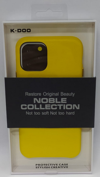 Накладка для iPhone 11 Pro K-Doo Noble кожаная желтая