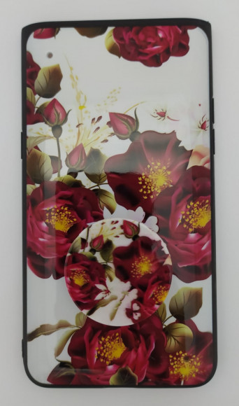 Накладка для Samsung Galaxy A80 силикон с PopSocket цвет